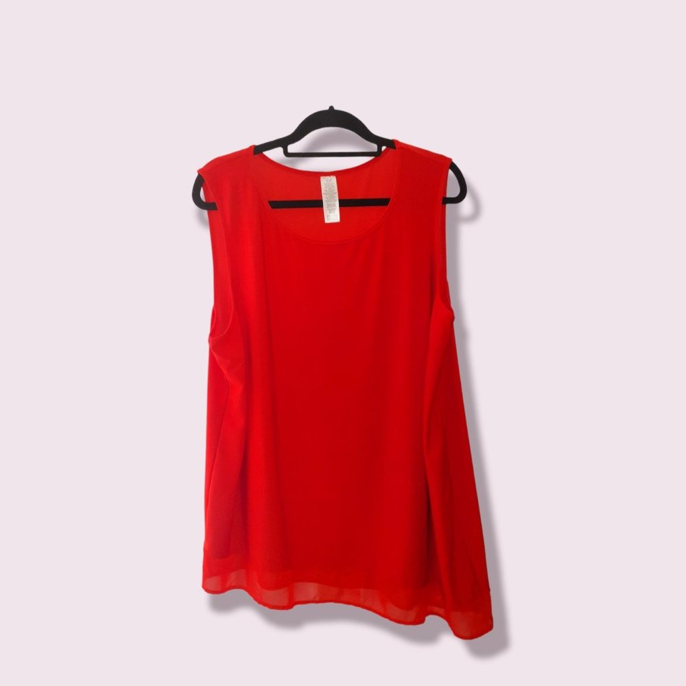 Asymmetrical Red Top